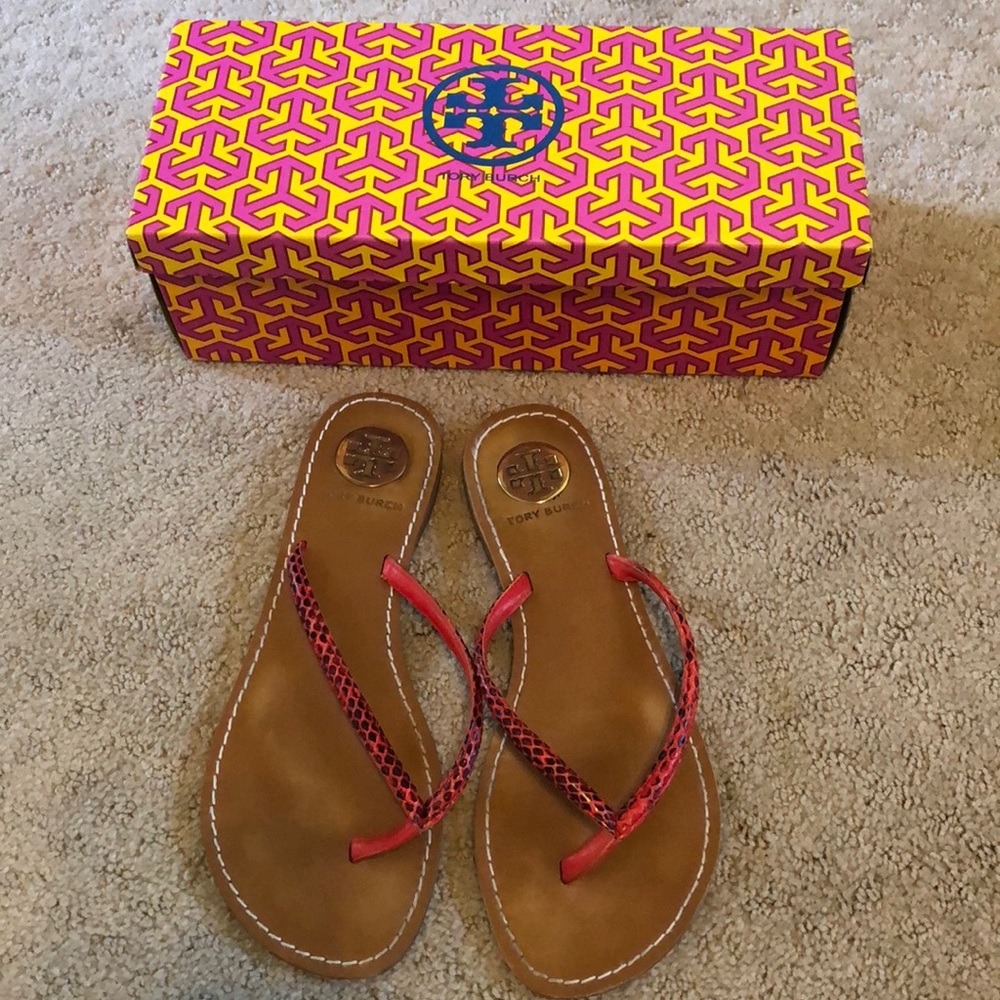 Size 6 Tory Burch Snakeskin sandals